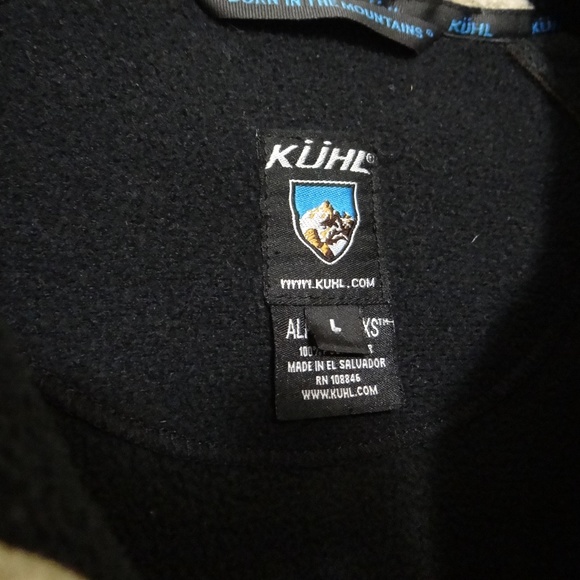 KÜHL Alpenwurx Men’s Large Black Brown Sherpa Fleece Jacket Full Zip Outdoor - Picture 6 of 8